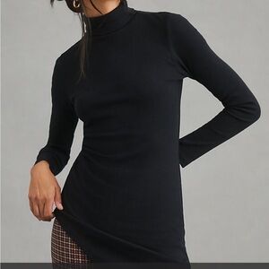 Velvet brand Black Long Sleeve Turtleneck super sheer great for layering